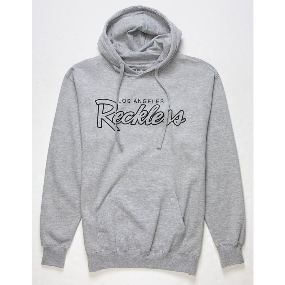 Young & Reckless Men's Los Angeles OG Hoodie Sweatshirt in Heather Grey